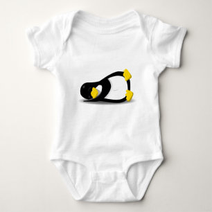 Linux Tux sleeping Baby Bodysuit