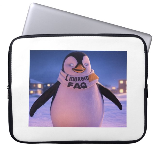 Linuxeros FAQ Laptop Sleeve (Front)