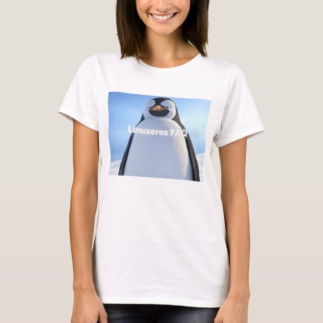 Linuxeros FAQ T-Shirt (Front)
