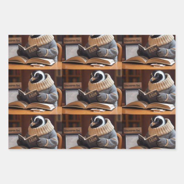 Linuxeros FAQ Wrapping Paper Sheet (Front)