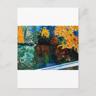 Linville Falls in Autumn Colours Postcard