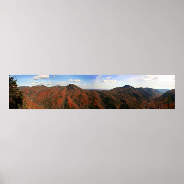 Linville Gorge in Autumn, North Carolina Poster (Front)