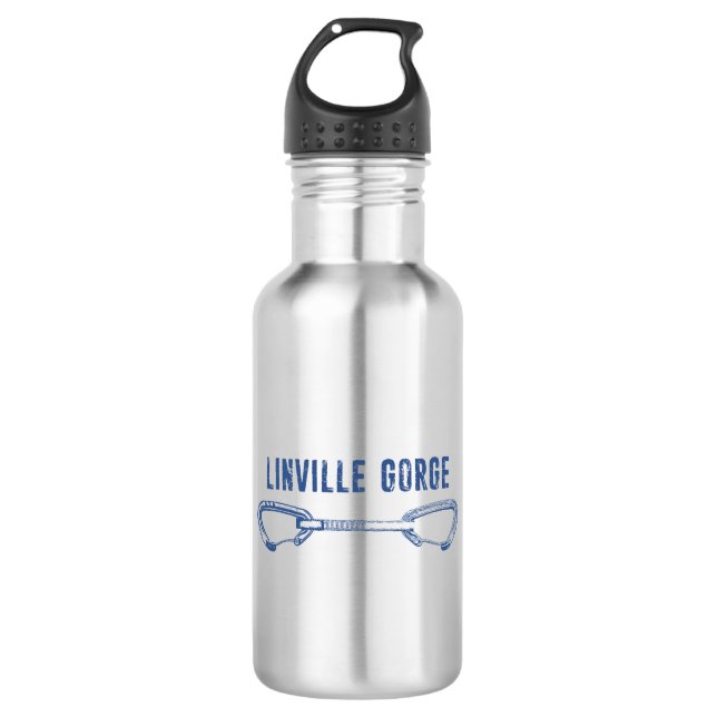 Linville Gorge North Carolina Climbing Quickdraw 532 Ml Water Bottle (Front)