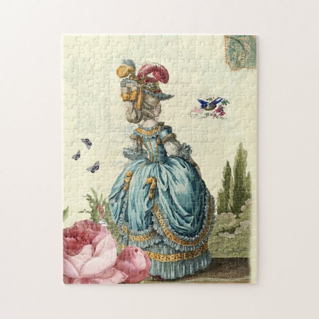 l'invitation Marie Antoinette inspired, french Jigsaw Puzzle (Vertical)