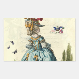 l'invitation (oblong) rectangular sticker