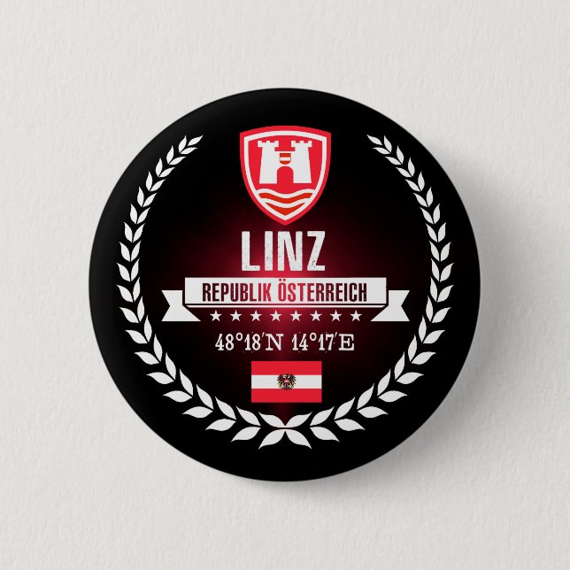 Linz 6 Cm Round Badge (Front)