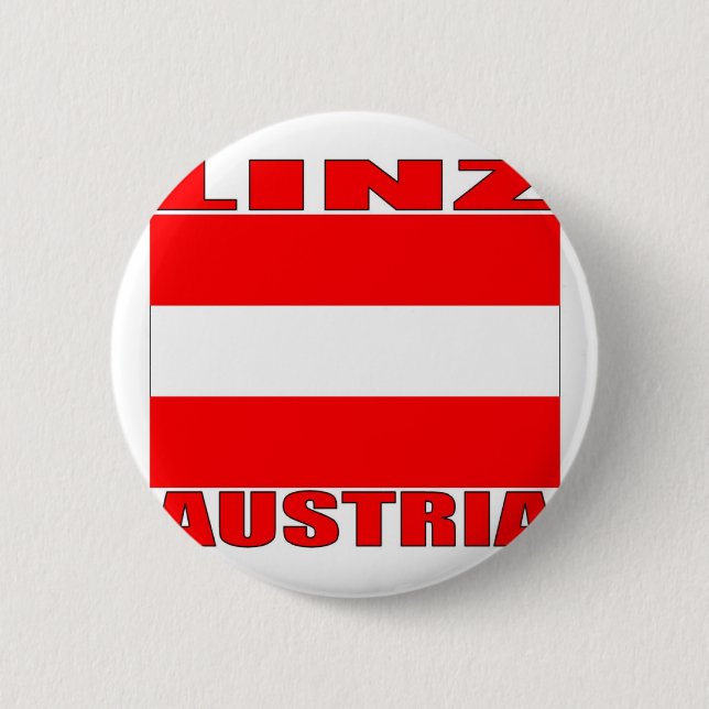 Linz, Austria 6 Cm Round Badge (Front)