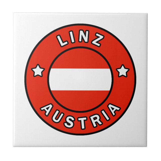 Linz Austria Ceramic Tile (Front)