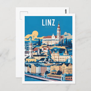 Linz Austria Famous Travel Place Postcard