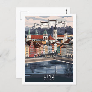 Linz Austria Famous Travel Place Postcard
