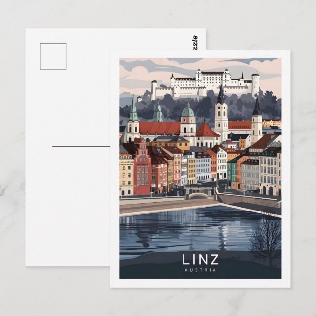 Linz Austria Famous Travel Place Postcard (Front/Back)