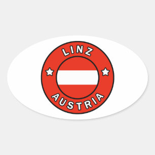 Linz Austria Oval Sticker