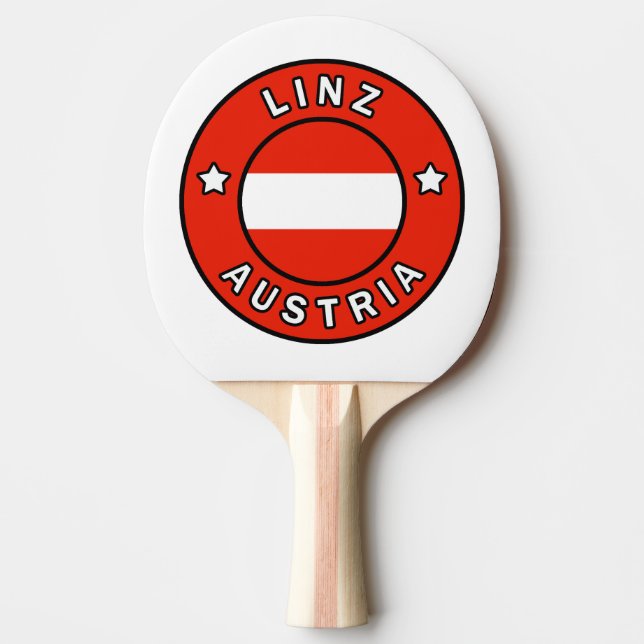 Linz Austria Ping Pong Paddle (Front)
