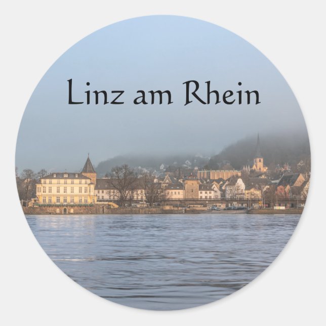 Linz Rhein Germany Classic Round Sticker (Front)
