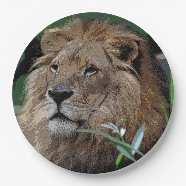 Lion20150805 Paper Plate (Front)