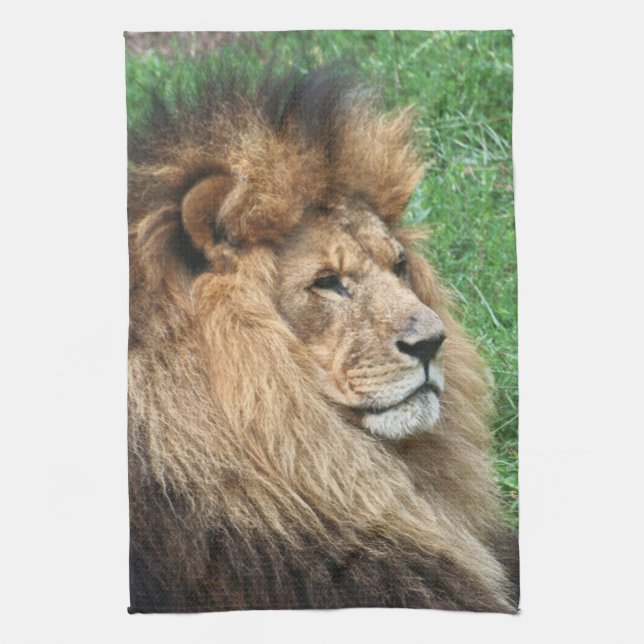 Lion 001 tea towel (Vertical)