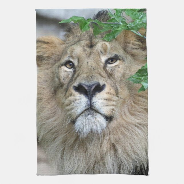 Lion 002 tea towel (Vertical)