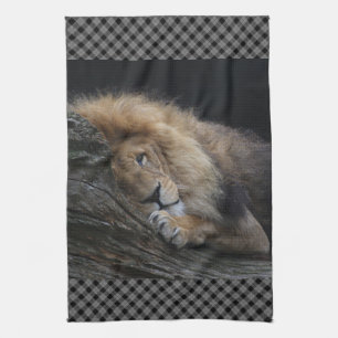 Lion 030 tea towel