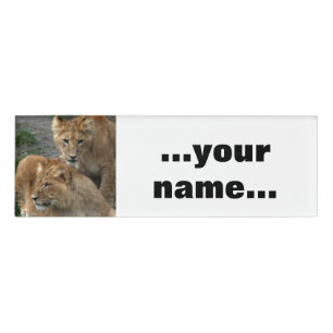 Lion 033 name tag