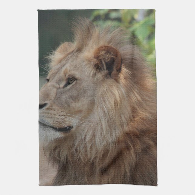Lion 035 tea towel (Vertical)