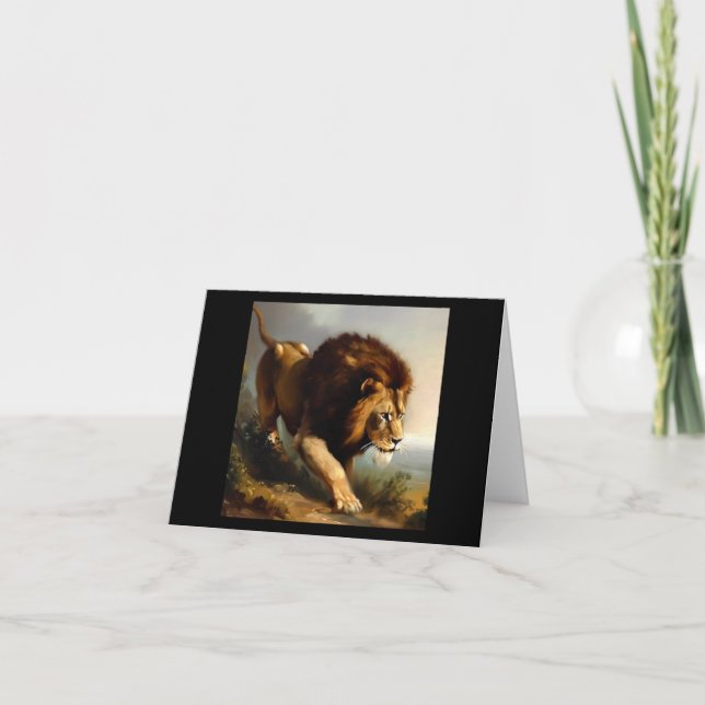 Lion (13) Wild Cat  Card (Front)