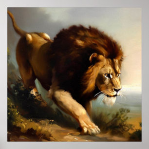 Lion (13) Wild Cat  Poster