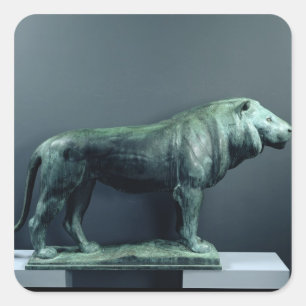 Lion, 1904 square sticker