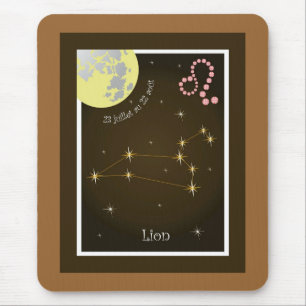 Lion 23 juillet au 22 août Mauspad Mouse Pad