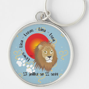 Lion 23 juillet au 22 août Porte-clés Key Ring
