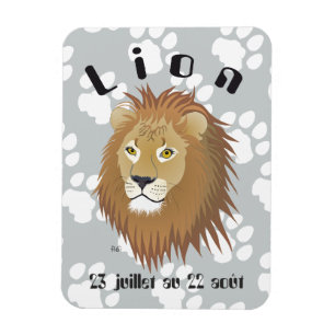 Lion 23 juillet au 22 août Premium Flexi Magnet