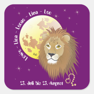 _lion 23. July to 22. August sticker