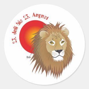 _lion 23. July to 22. August sticker
