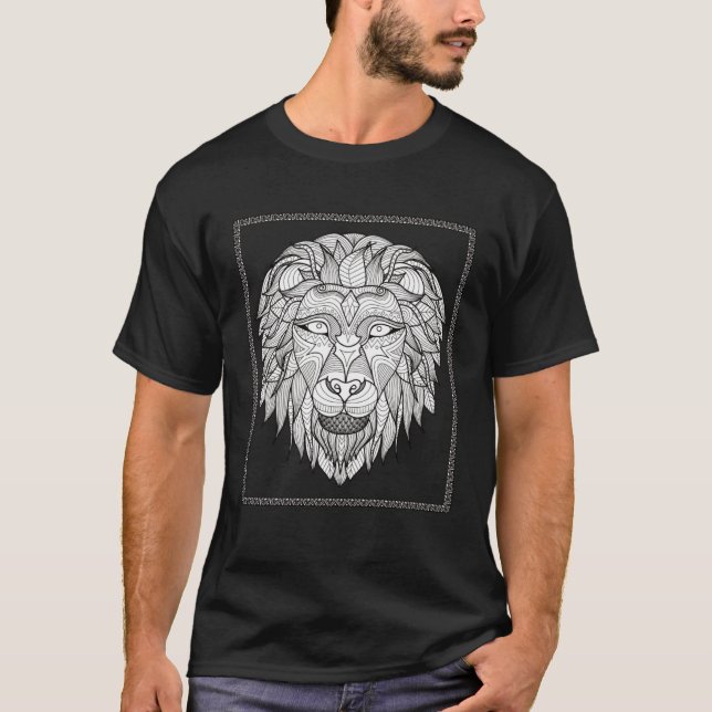 Lion 2  Color Your Own  Colorific Tees (Front)