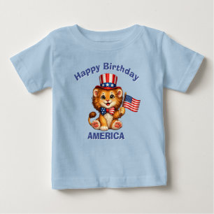 Lion (5o) Patriotic Kid T-Shirt