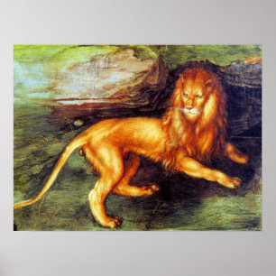 Lion - Albrecht Durer - c1494 Poster