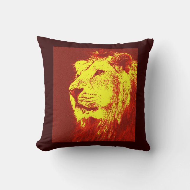 Lion American MoJo Pillow (Front)