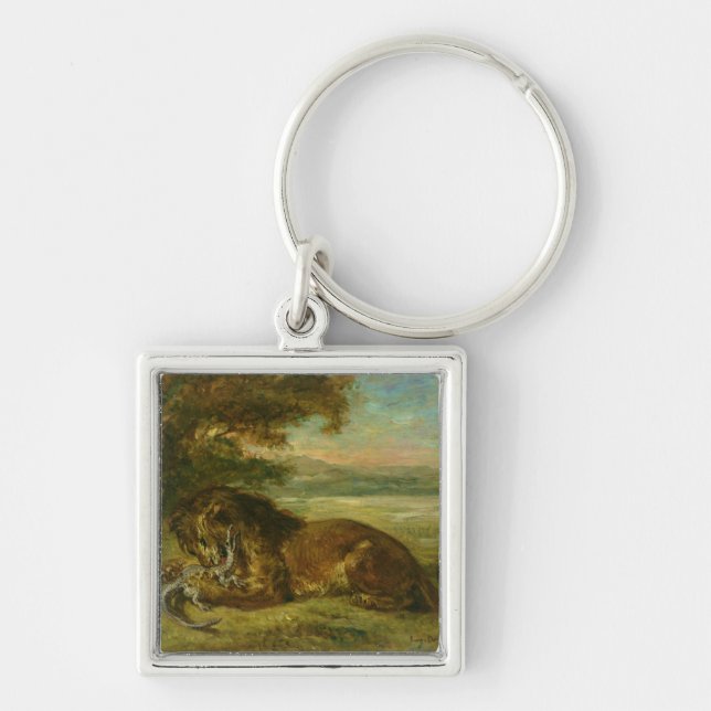 Lion and Alligator, 1863 Key Ring (Front)
