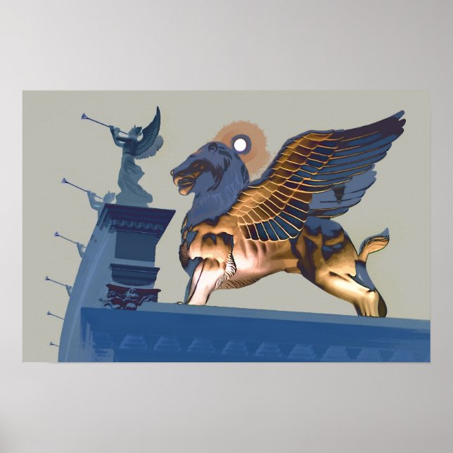 Lion and Angels Poster (Front)