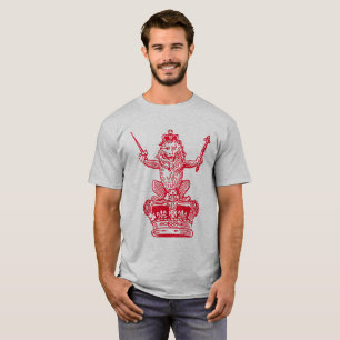 Lion and Crown - Red T-Shirt
