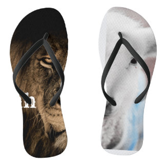 lion and lamb Bible verse Thongs