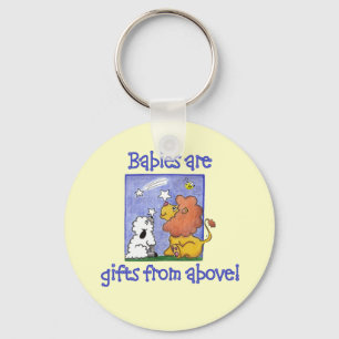 Lion and Lamb catch falling stars Key Ring