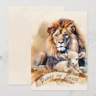 Lion and Lamb Christmas cards