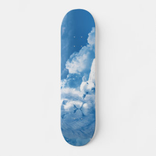 Lion and Lamb in the Clouds Skateboard