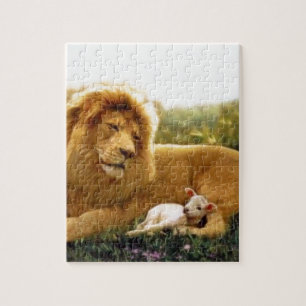 Lion and Lamb Jigsaw Puzzle