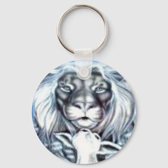 Lion and Lamb Key Ring (Front)