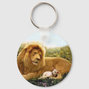 Lion and Lamb Key Ring