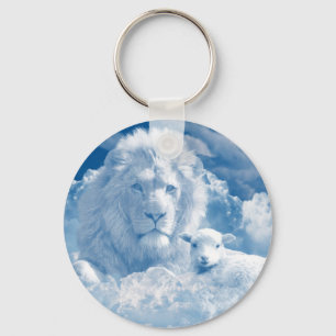 Lion and Lamb Keychain
