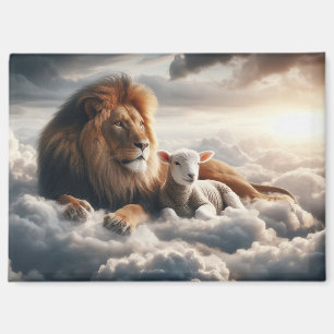 Lion and Lamb Magnet