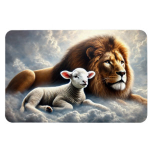 Lion and Lamb Magnet