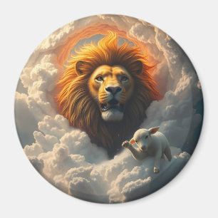 Lion and Lamb Magnet